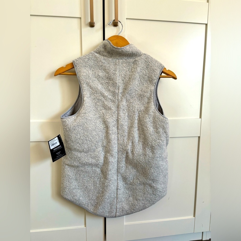 Smartwool reversible vest in gray size xs NWT cozy casual winter Cabincore - Picture 2 of 8